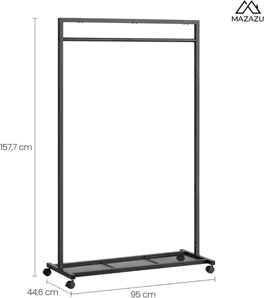 Industrieel kledingrek Freja