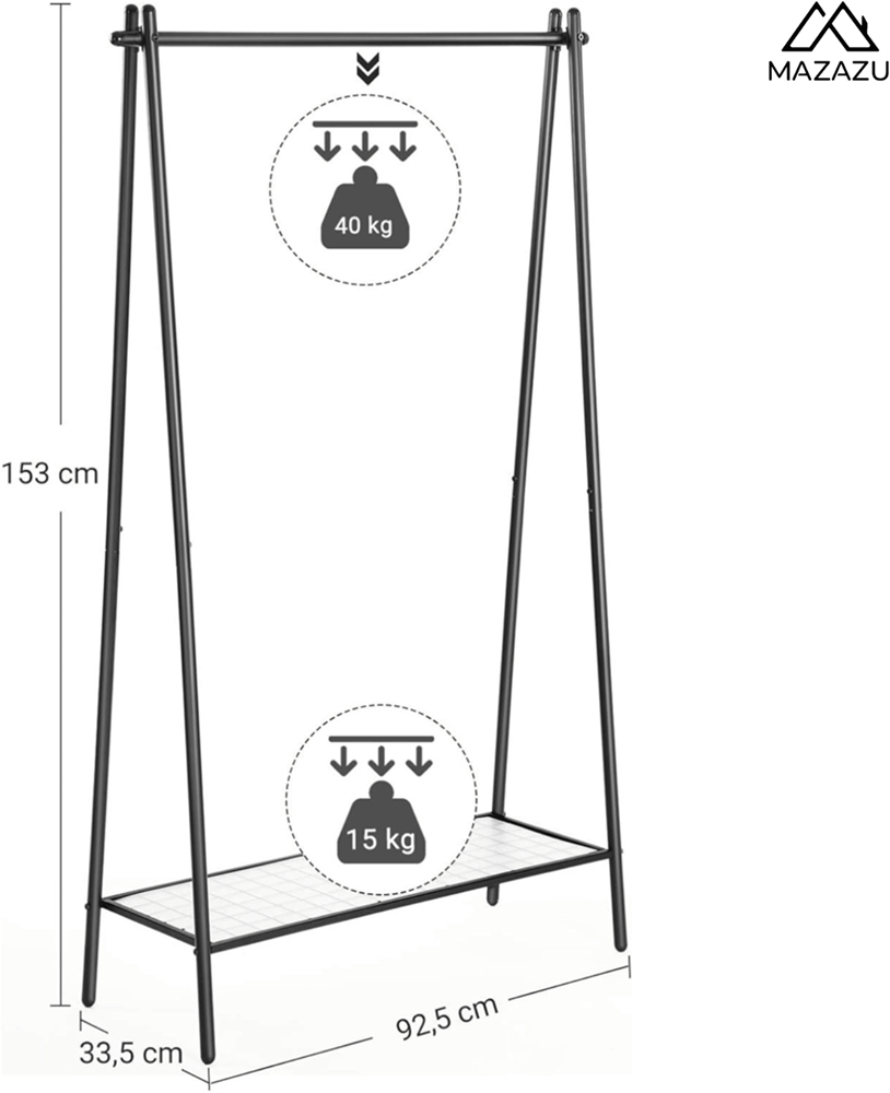Industrieel Kledingrek Liam