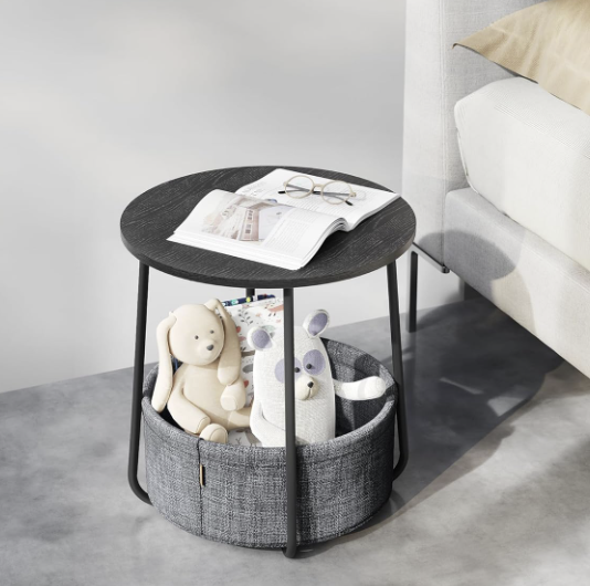 MAZAZU Bijzettafel Zwart Ossyra