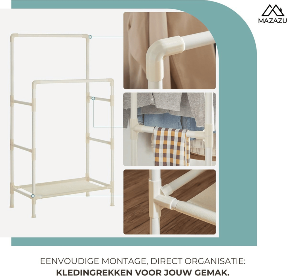 Industrieel kledingrek Jolie