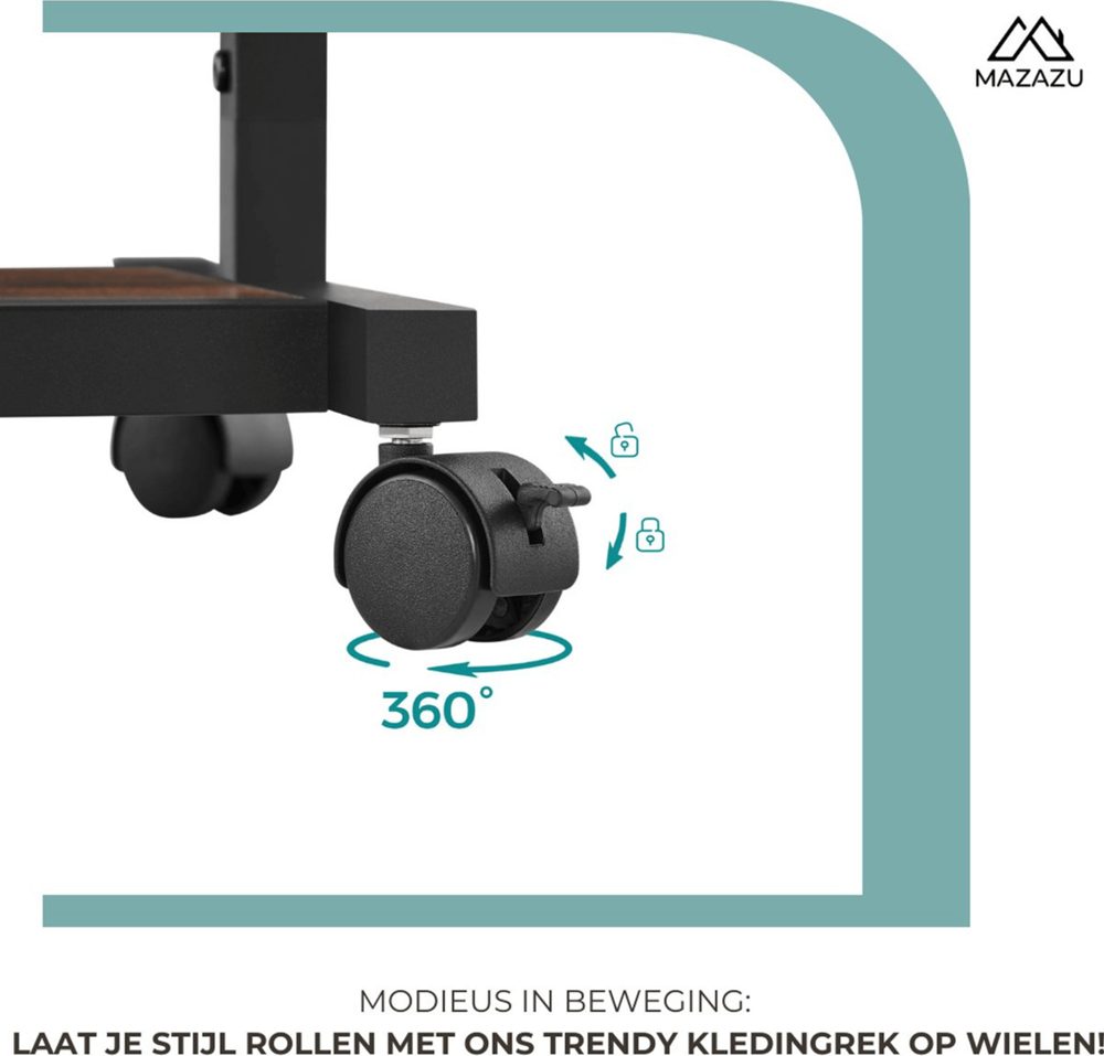 Industrieel kledingrek Sofia