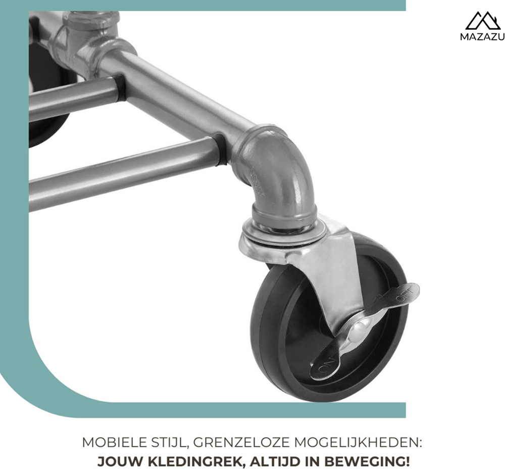 Industrieel kledingrek Boris