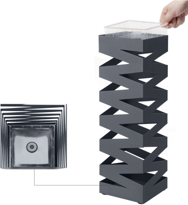 MAZAZU Paraplubak Antraciet Pyralis