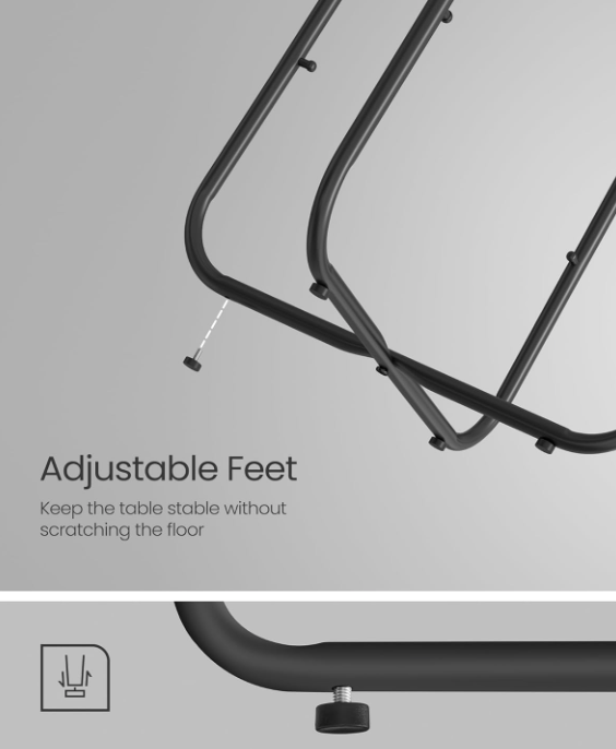 MAZAZU Bijzettafel Zwart Ossyra