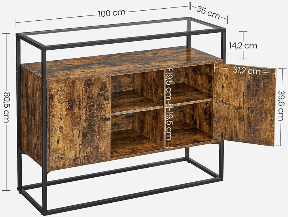 Industrieel dressoir Chantal