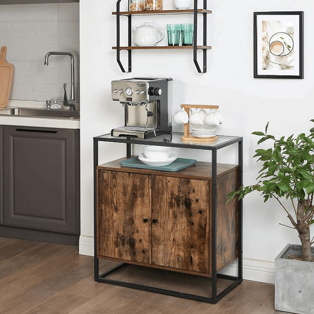 Dressoir Vienna met glazen blad
