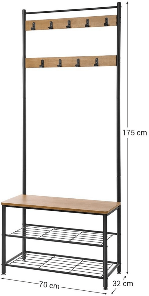 Industrieel garderoberek Elske