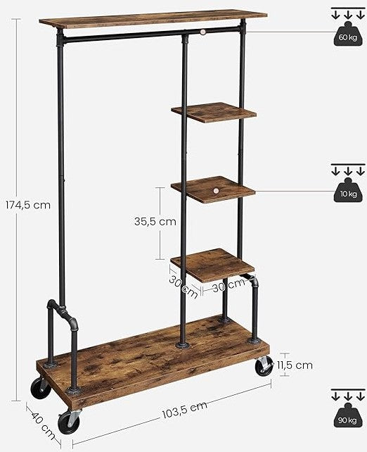Industrieel garderoberek Finn