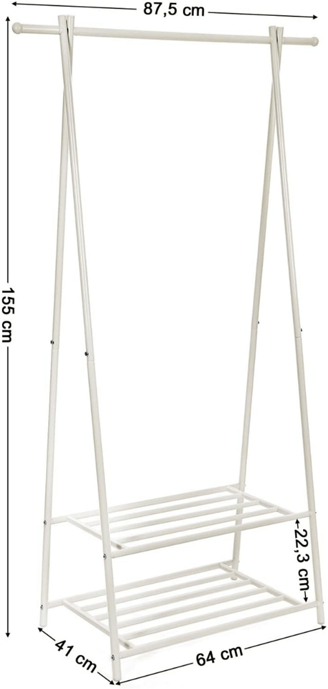 Industrieel kledingrek Benthe