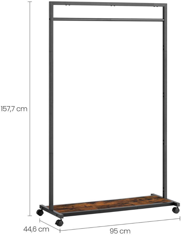 Industrieel kledingrek Emil