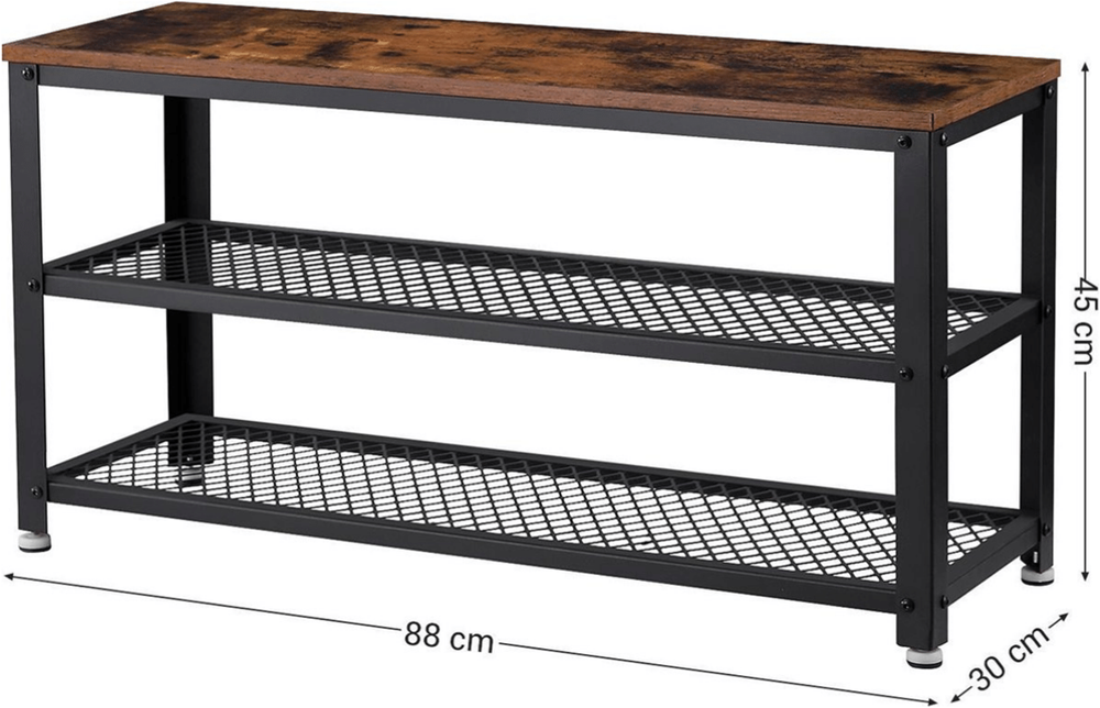 Industrieel schoenenrek Fleur