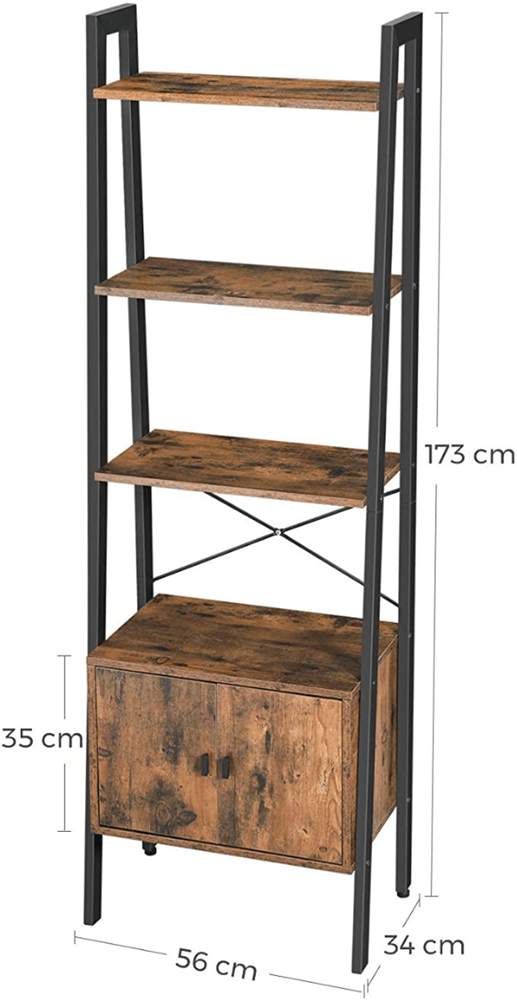Industriële boekenrek Amira