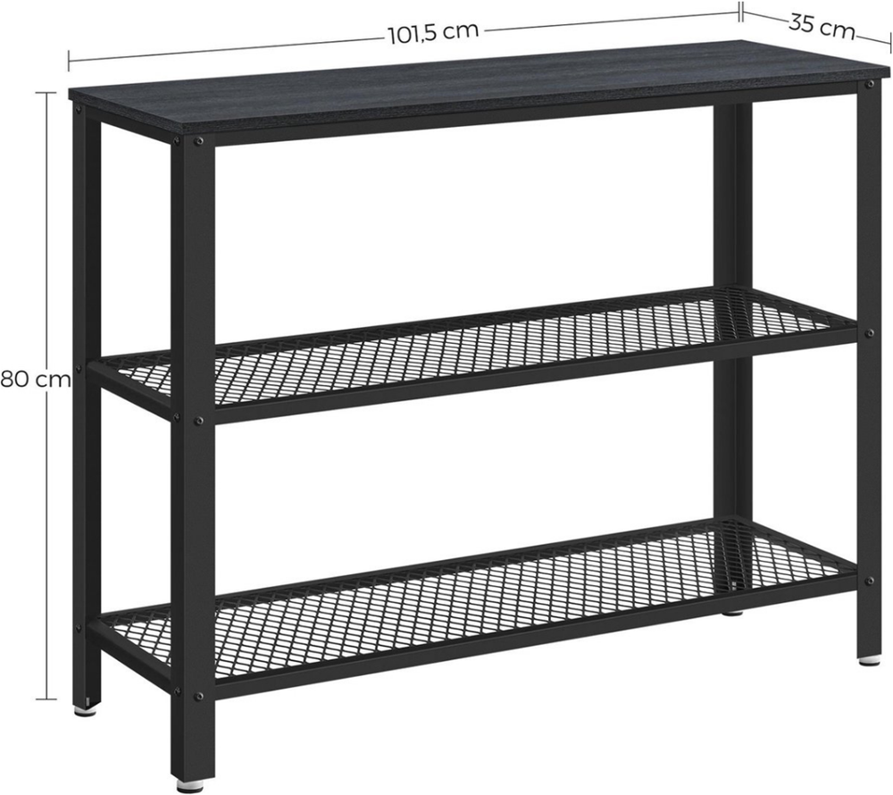 MAZAZU Industriële Dressoirkast - zwart Wispira