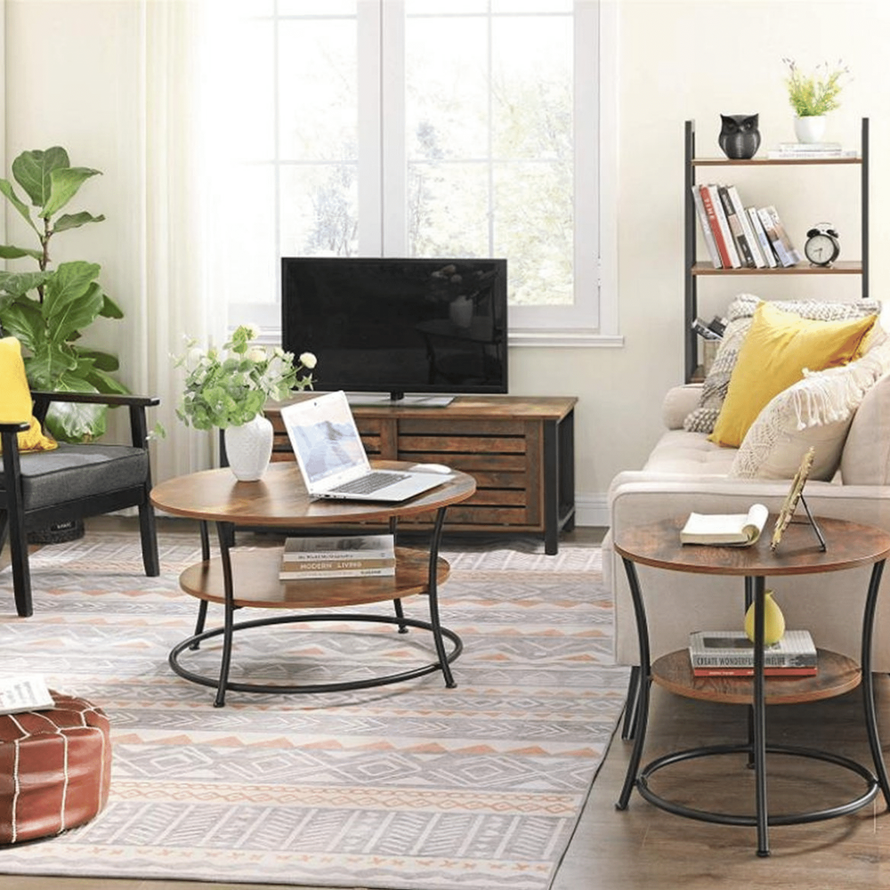 MAZAZU Industriële salontafel Zenthira