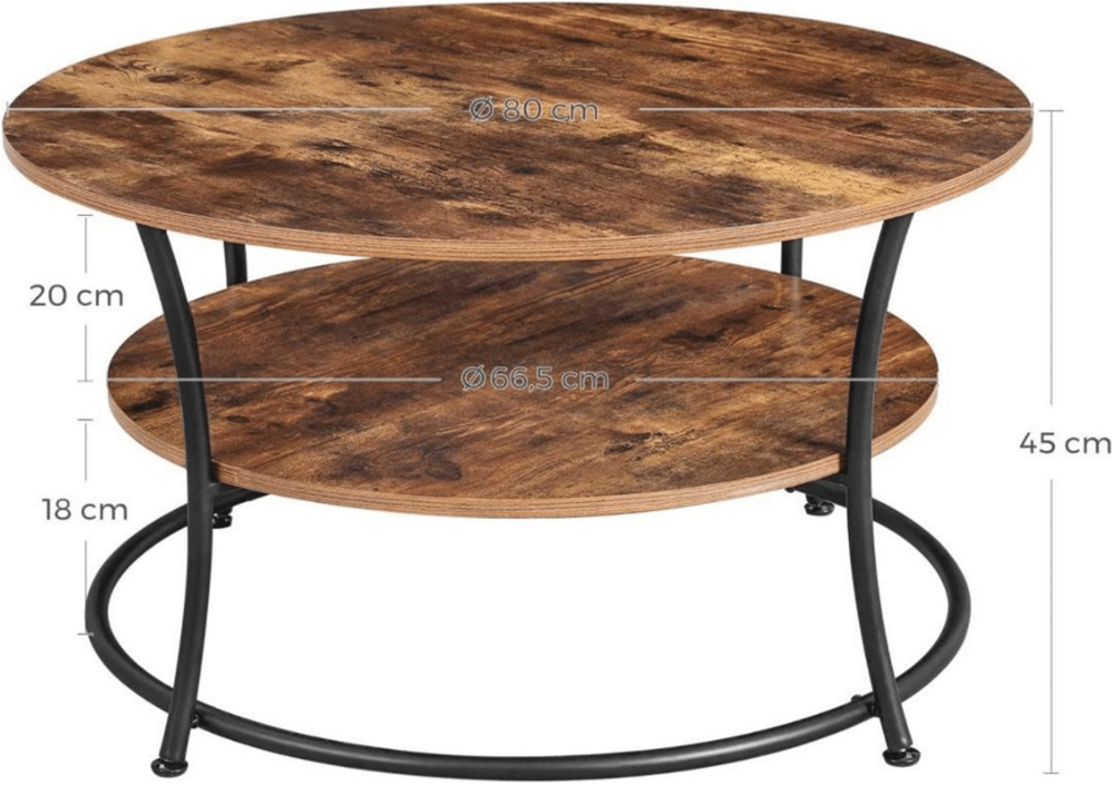 Industriële salontafel Roel