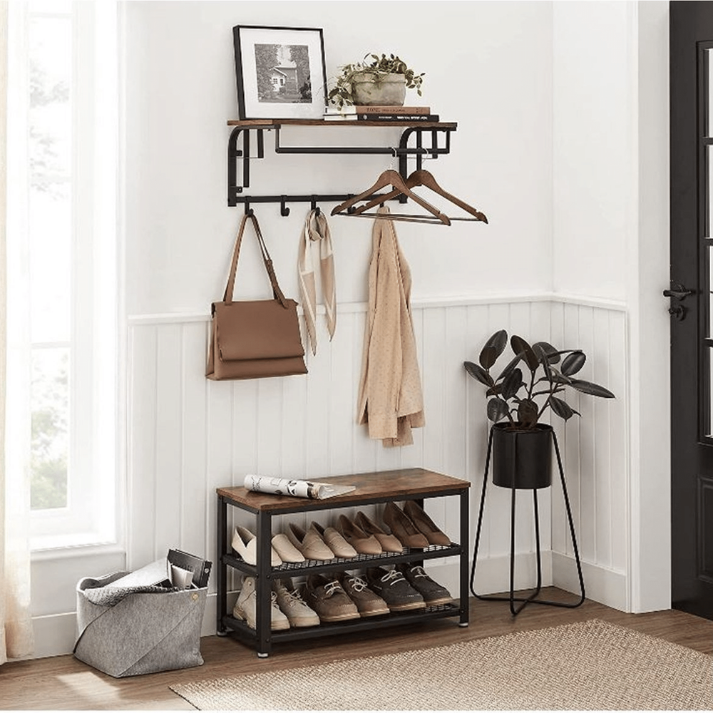 Industriële wandkapstok Isolde