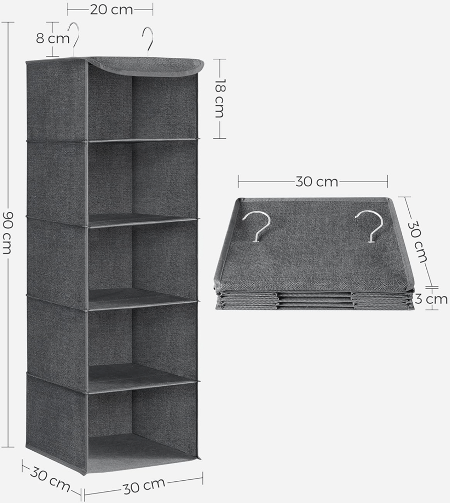 MAZAZU Hangende kleding-Organizer Kyrelis