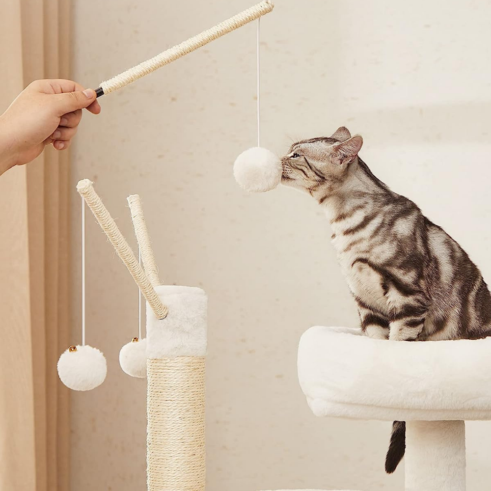 MAZAZU Krabpaal met Kattenhuis - Bruin Boris