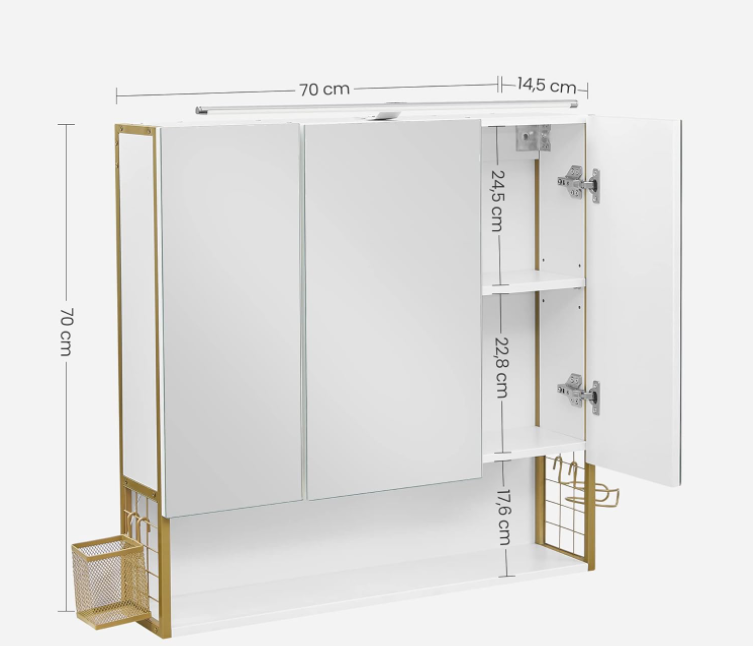 Badkamerspiegel London