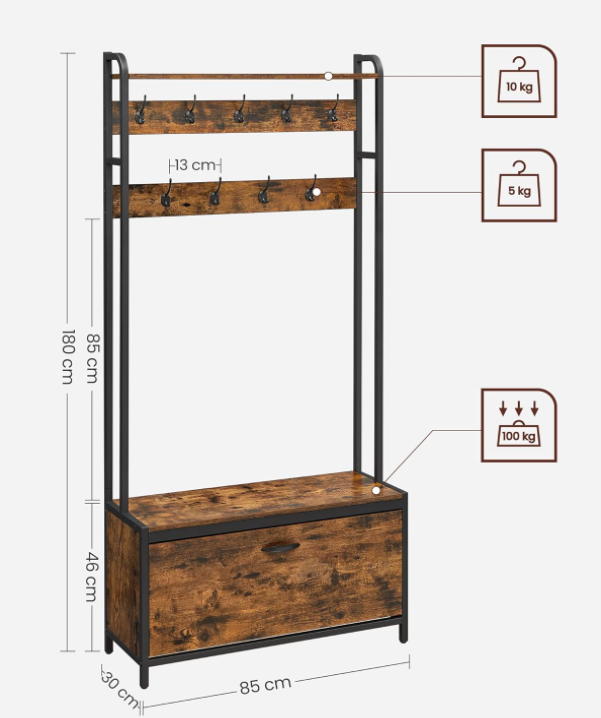 Industrieel garderoberek Bristol