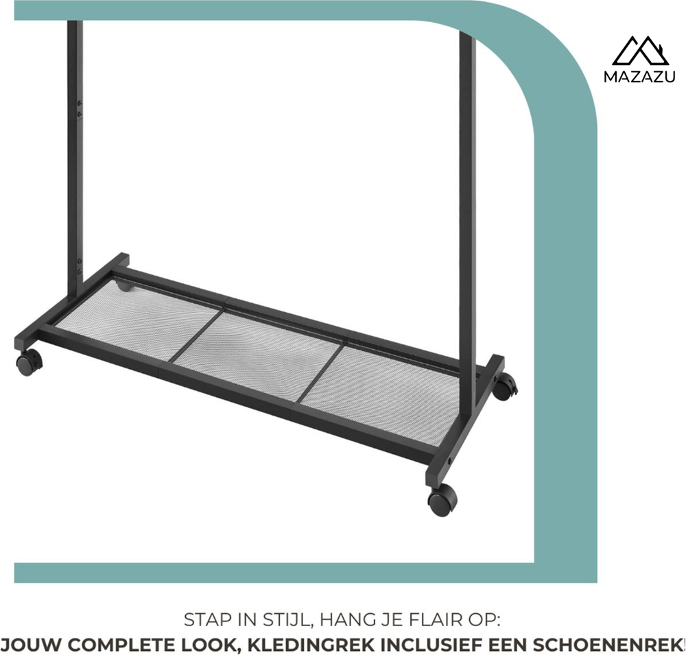 Industrieel kledingrek Freja