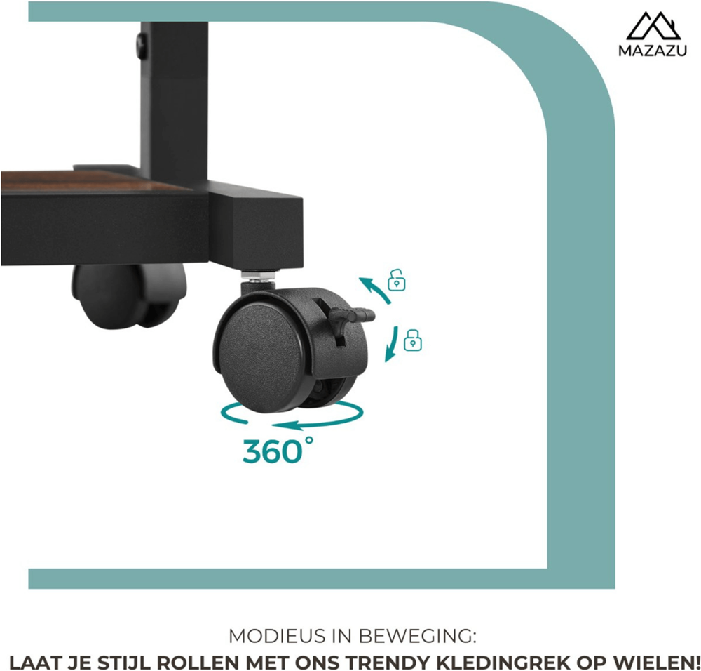 Industrieel kledingrek Freja