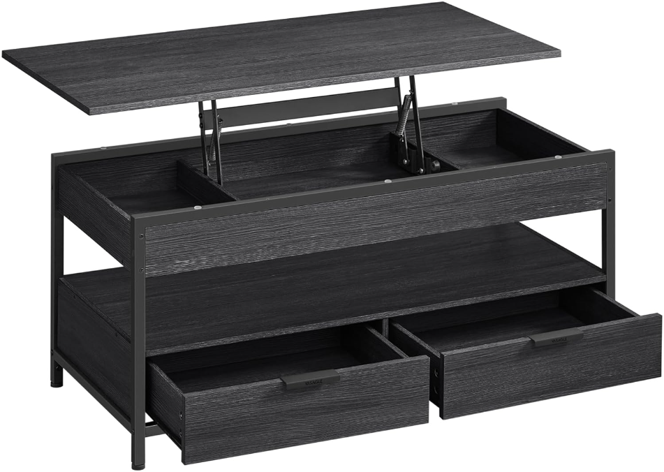 Industriële salontafel Zwart Soraya
