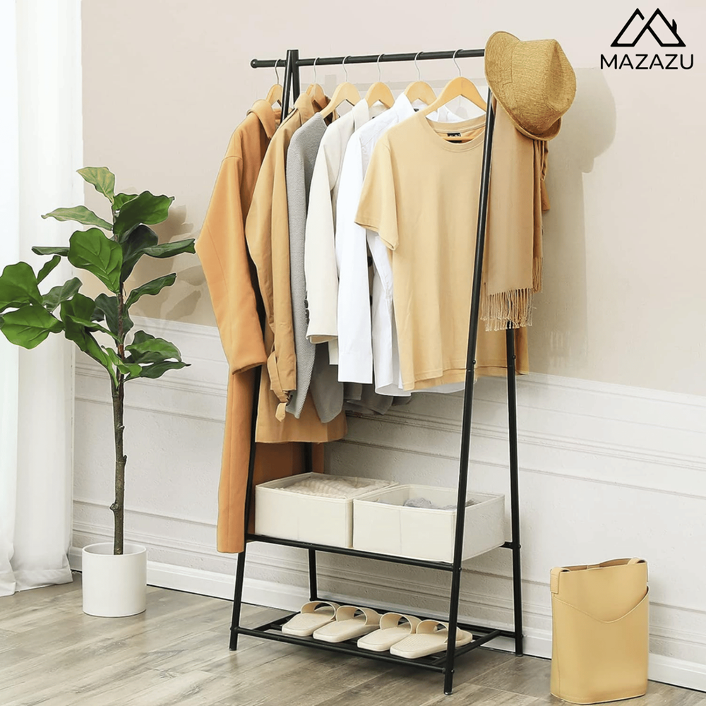 Kledingrek Lyon A-frame, zwart