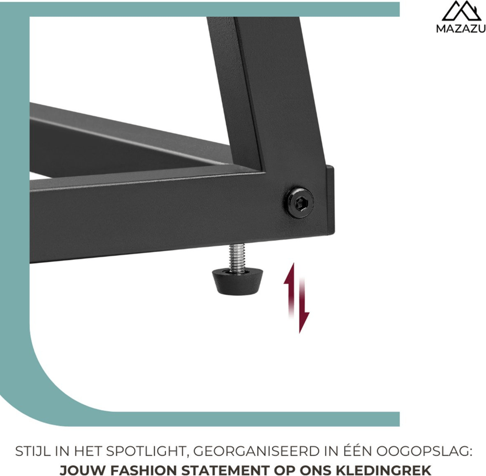 Industrieel kledingrek Inayah