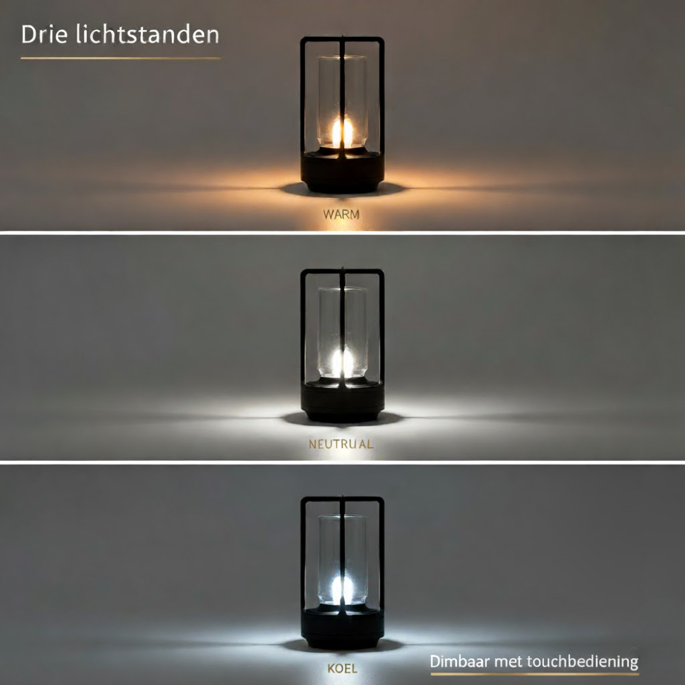 OMNIEXA Tafellamp Zwart Valentina