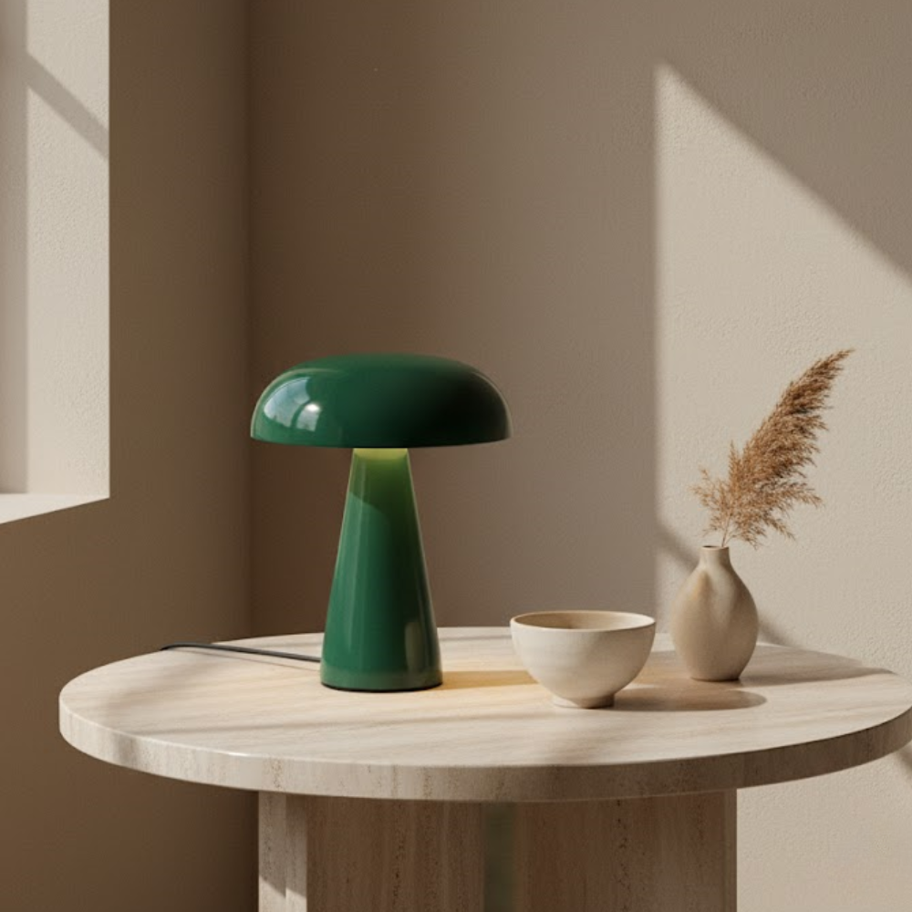 OMNIEXA draadloze tafellamp Alba - Vintage groen