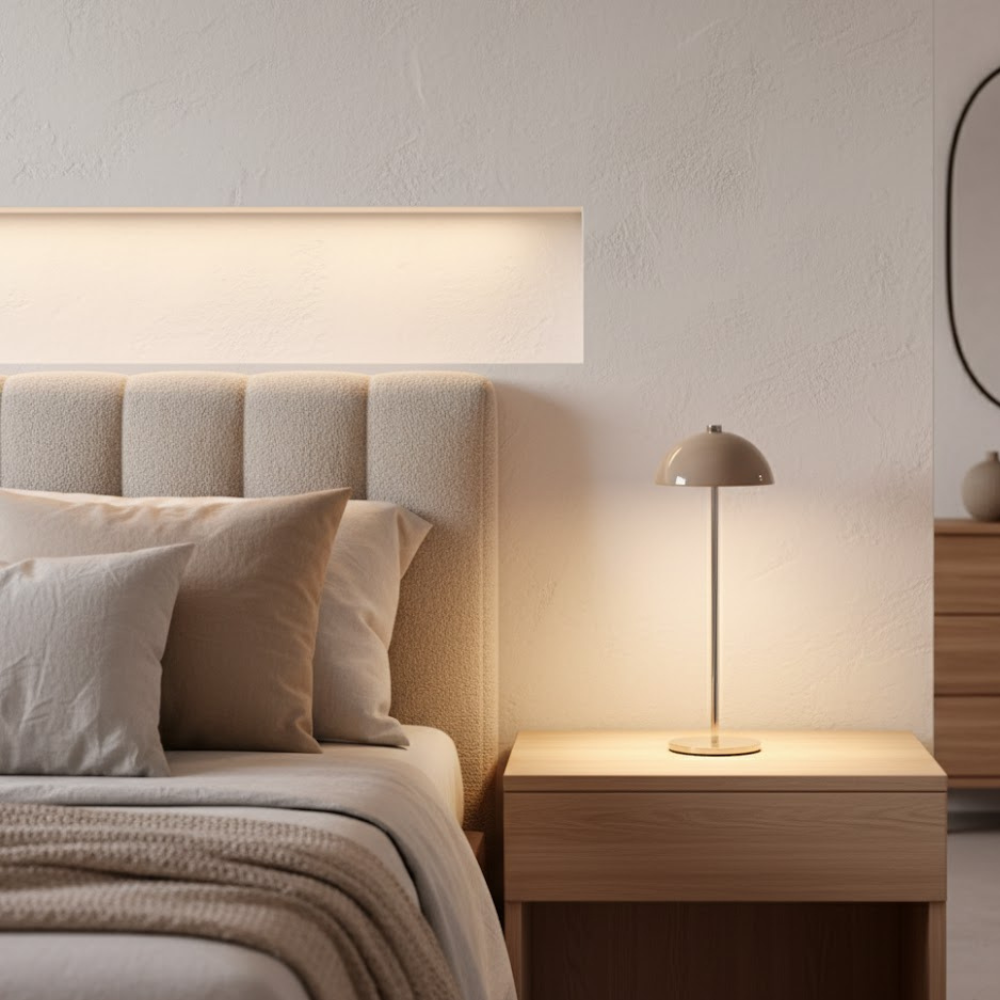 OMNIEXA Tafellamp Taube Bruin Wilfredo