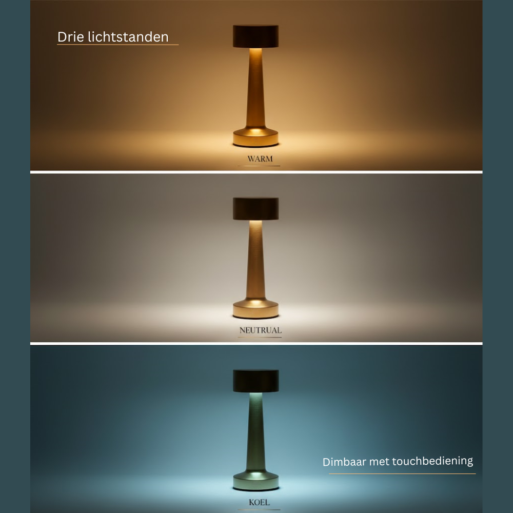 OMNIEXA Tafellamp Goud Lázaro