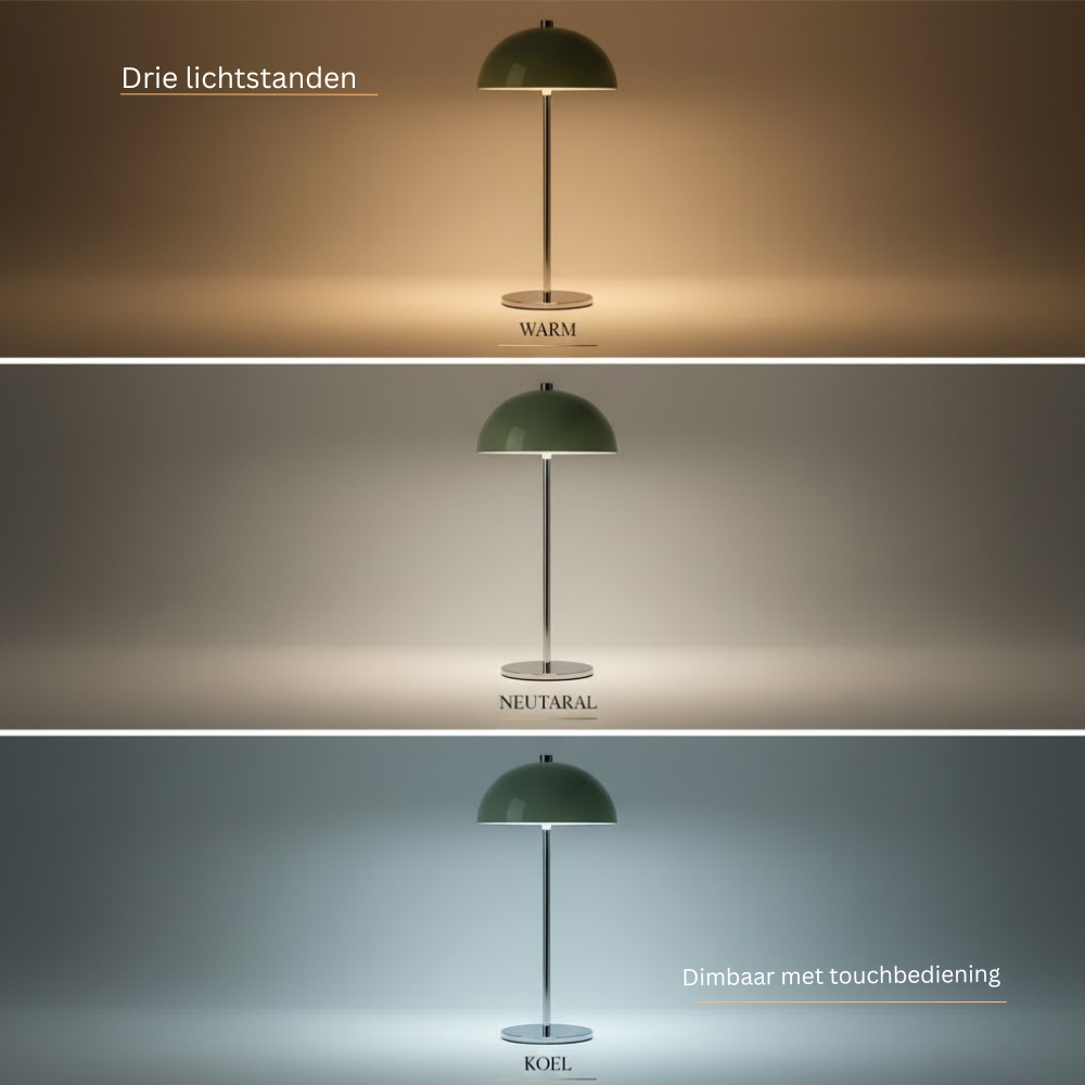 OMNIEXA Tafellamp Olive Groen Wilfredo