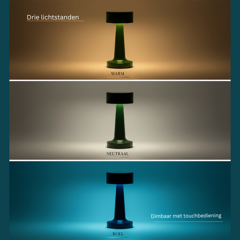 OMNIEXA Tafellamp Vintage Groen Lázaro