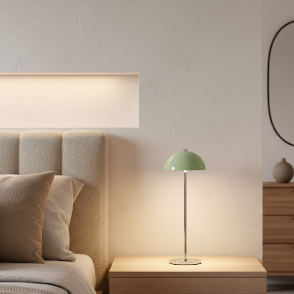 OMNIEXA Tafellamp Olive Groen Wilfredo