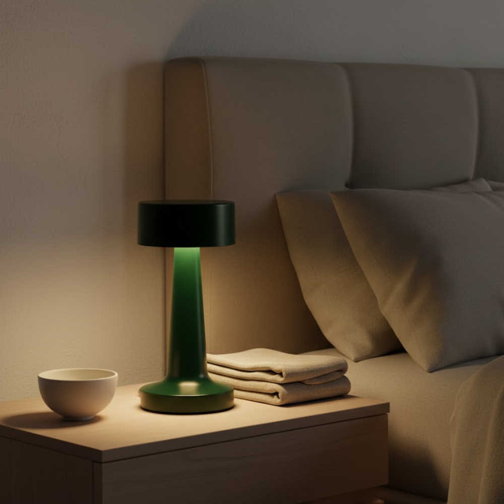 OMNIEXA Tafellamp Vintage Groen Lázaro