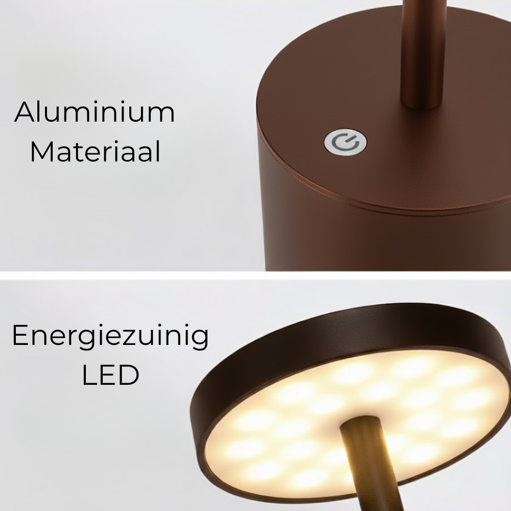 OMNIEXA Tafellamp Bruin Zenón