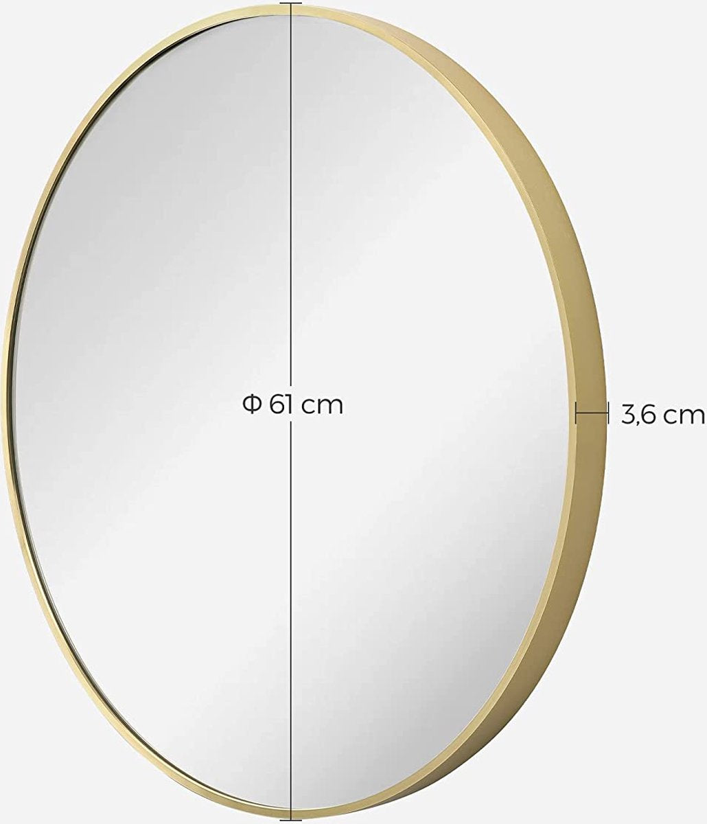 Ronde Spiegel - Goud - 61x0,5x0,03