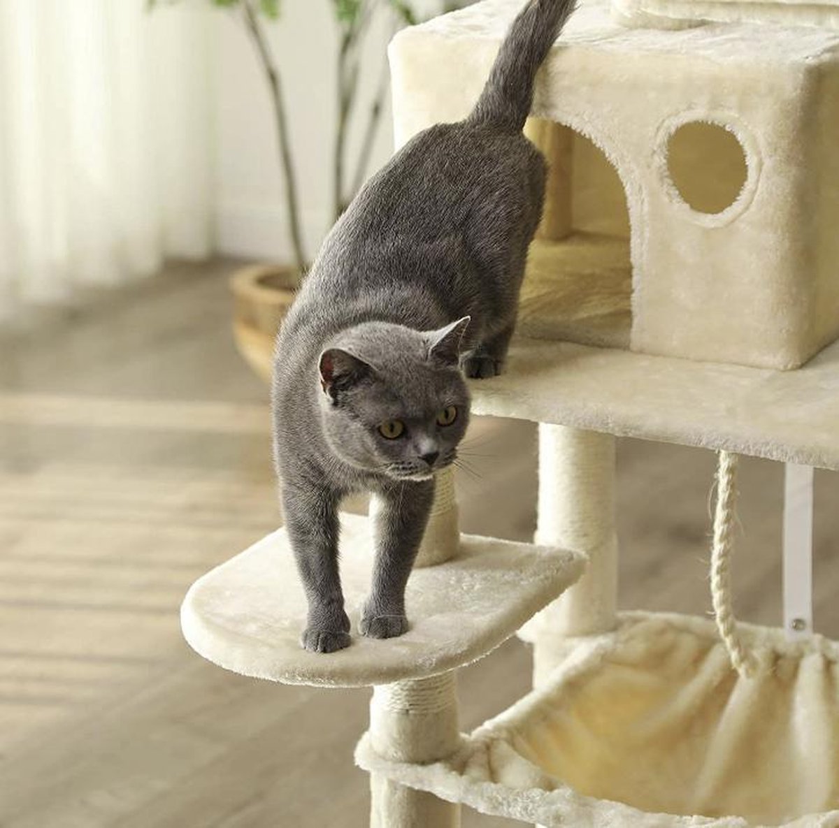 MAZAZU Kattenkrabpaal Beige Astrael