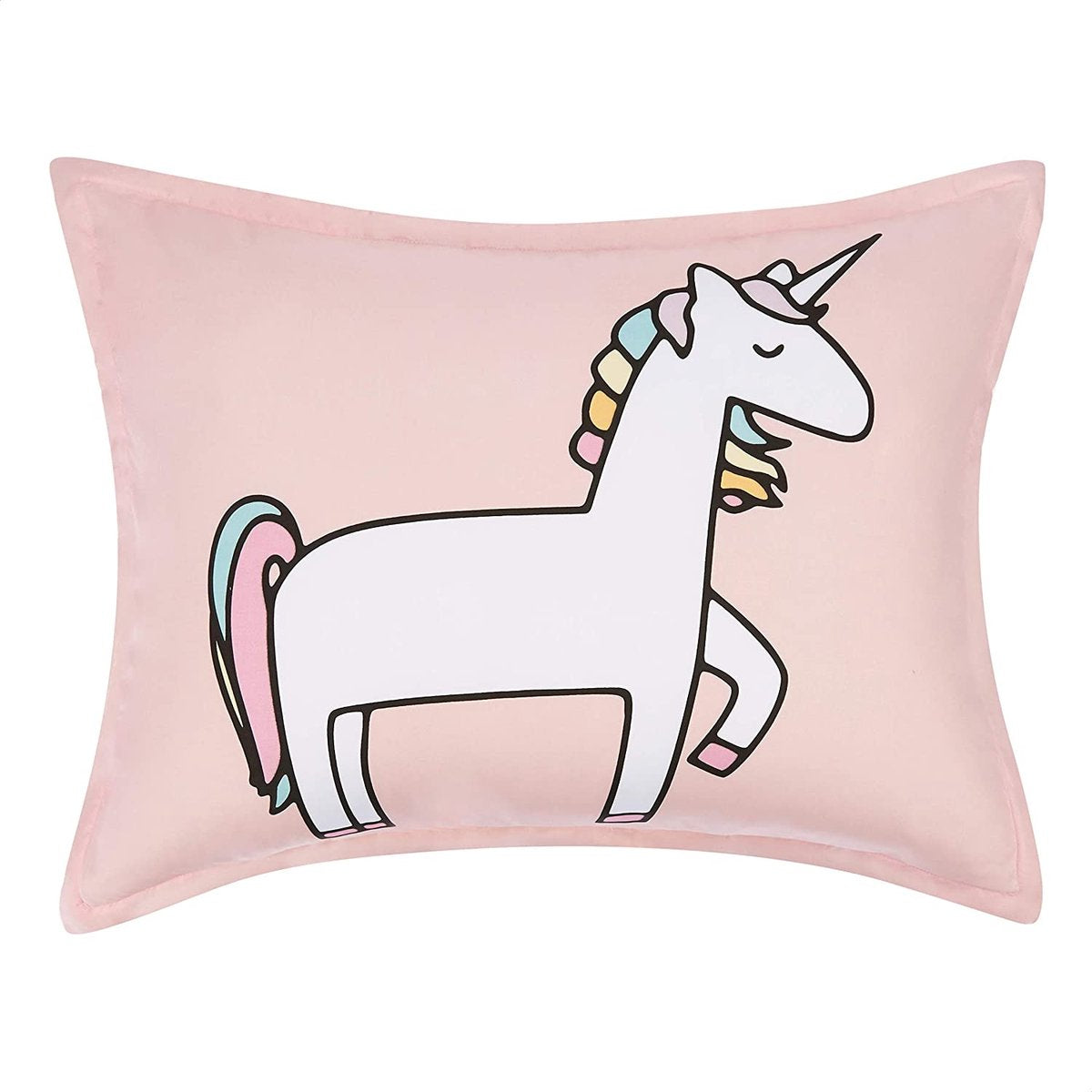 MAZAZU Kinderdekbedovertrek Set - Unicorn Print - Roze