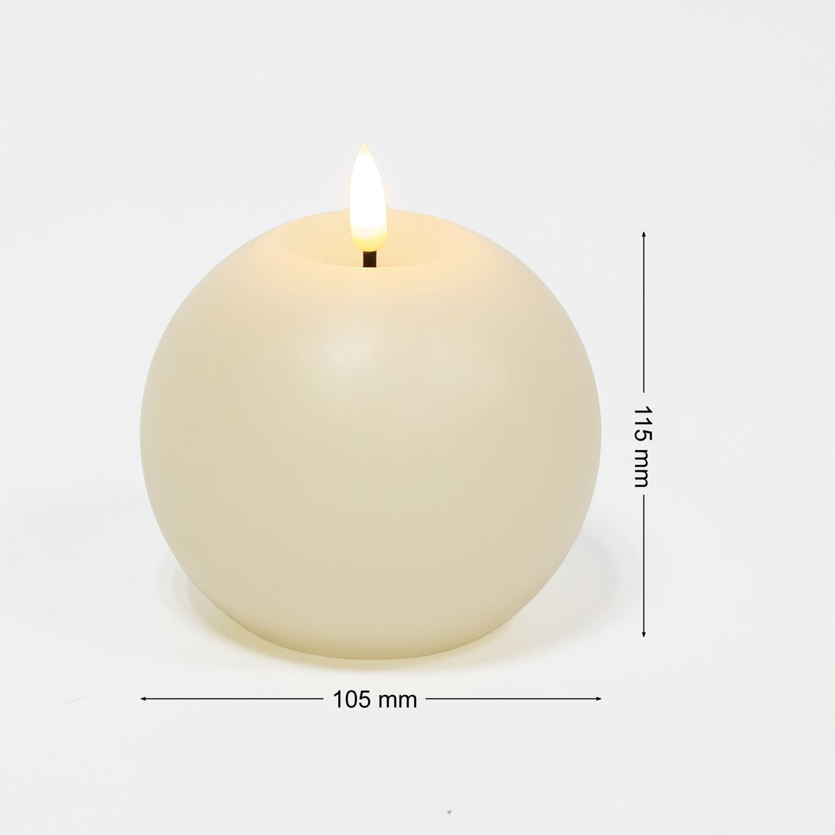 OMNIEXA LED Bolkaars Crème - Glad Design - Ø 10,5 cm