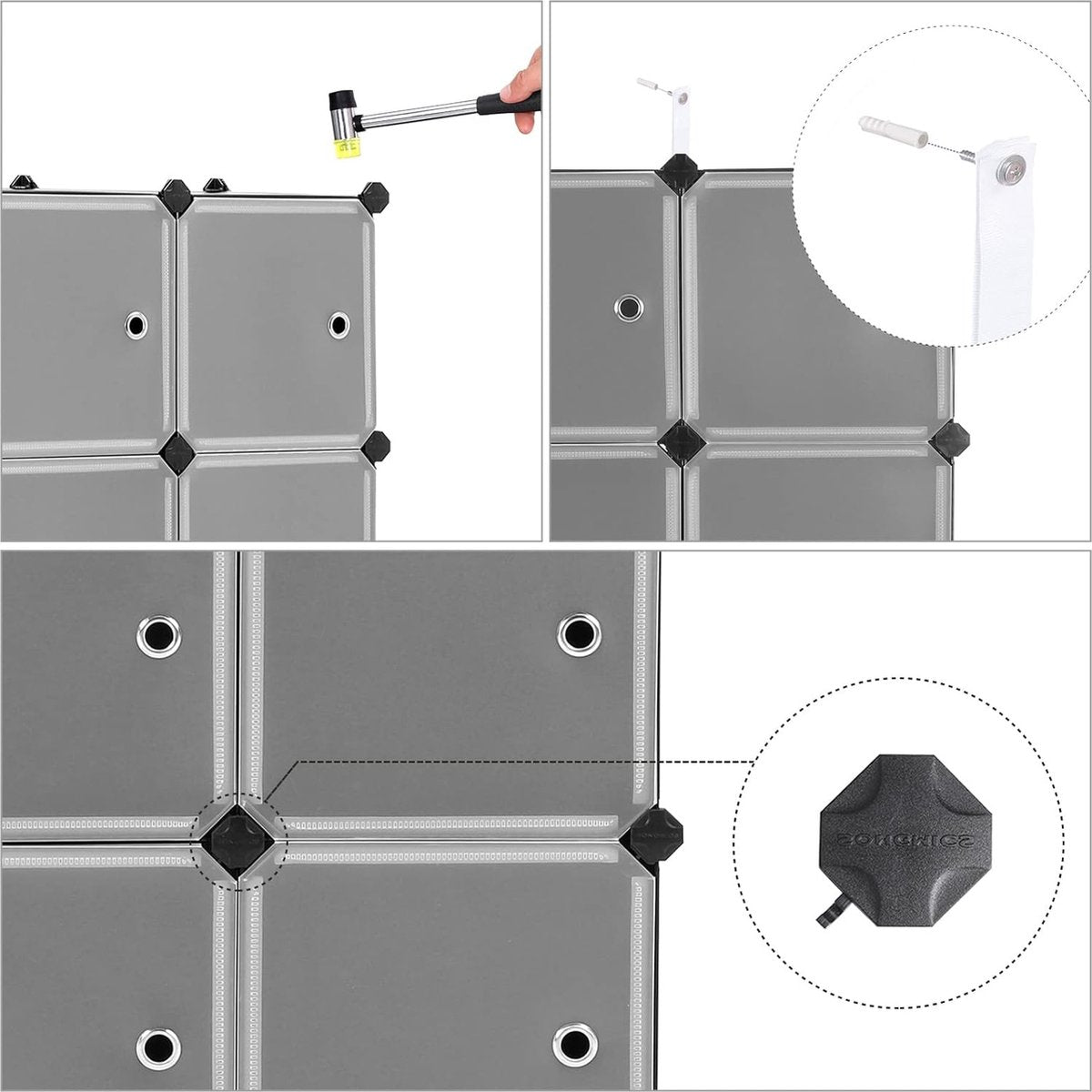 MAZAZU Opbergdozen Zwart Oliver