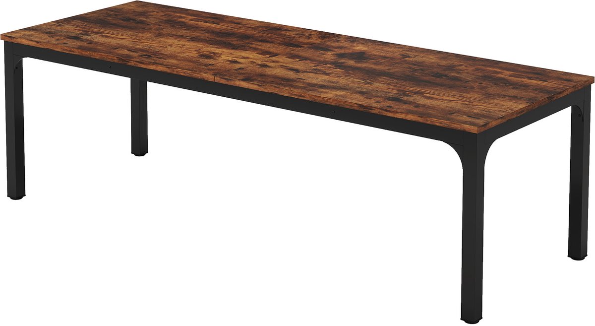 Tribesigns Eettafel Bruin/Zwart Tara - (200x70x75cm)