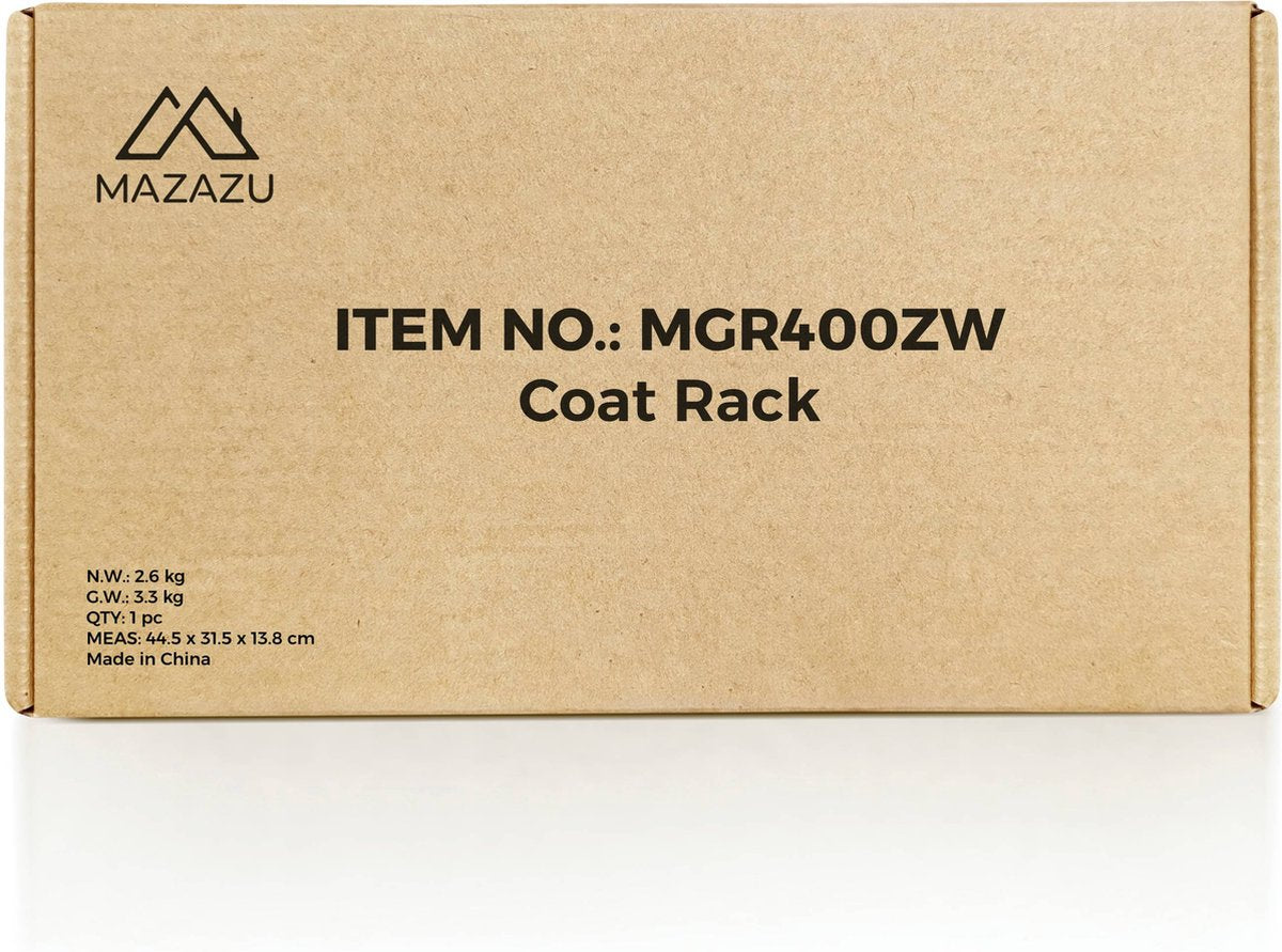 MAZAZU staande kapstok Qalith zwart - verpakking