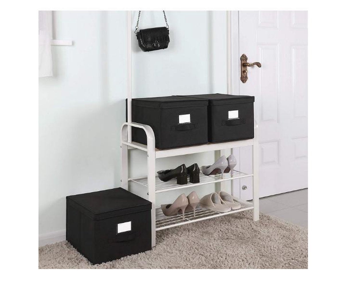 MAZAZU Opvouwbare Opbergdozen - Zwart Omar