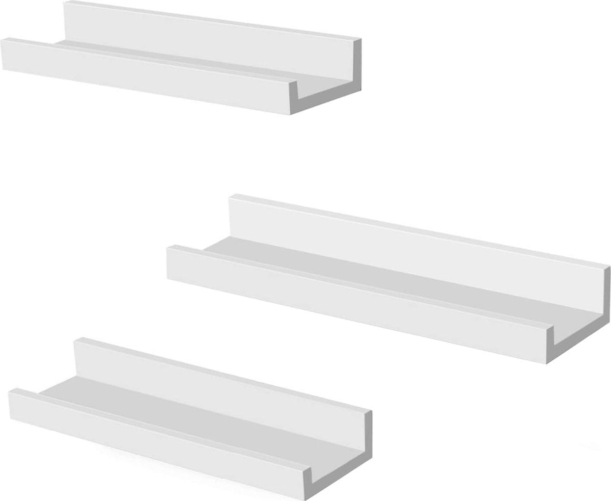 Wandplank Merijn - 3 stuks - 44x17x17 cm