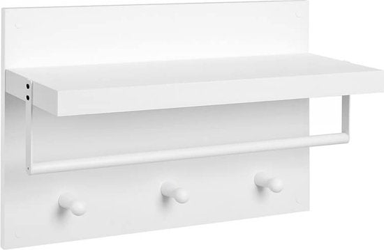 MAZAZU Wandkapstok Wit Pyrriona