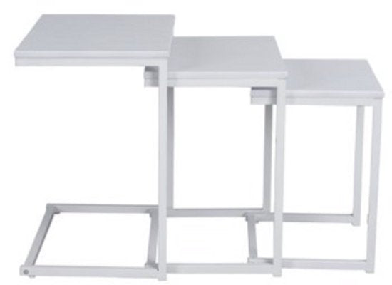 Furnish Bijzettafeltjes - Set van 3 - Wit