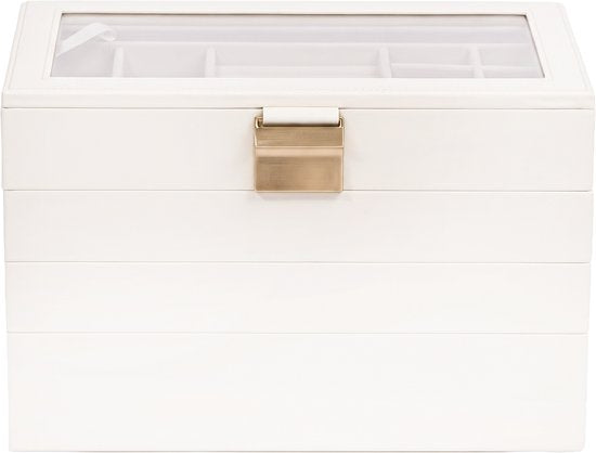 MAZAZU Sieradendoos - Groot - Beige - 28 x 16 x 18,5 cm